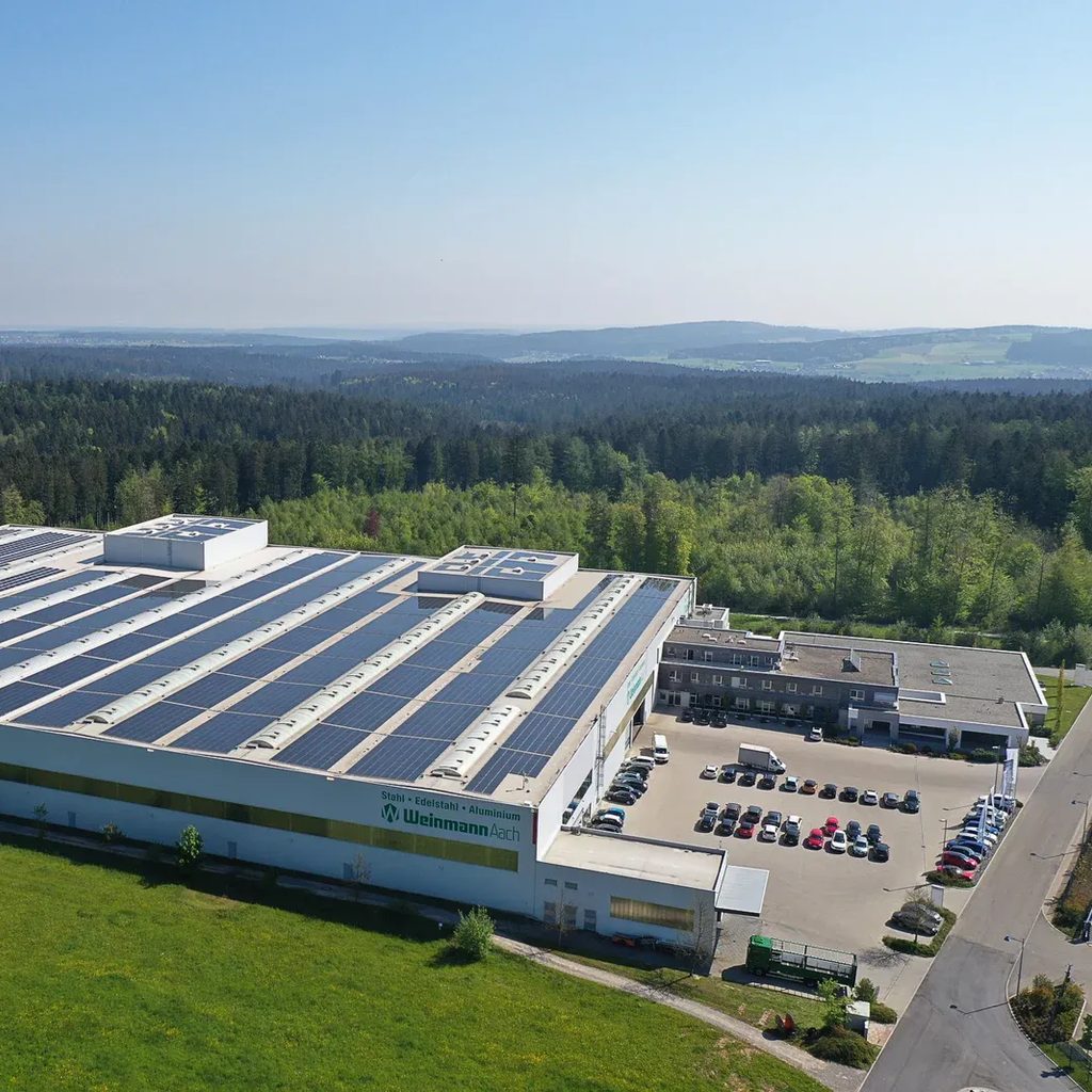 Weinmann Aach production facility, aerial view